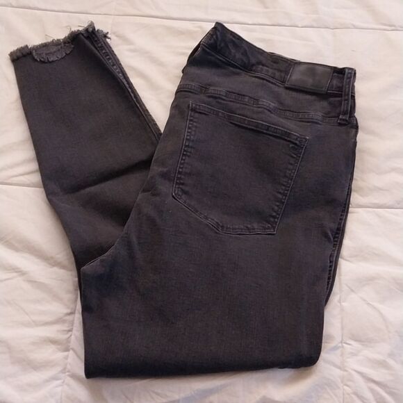 Madewell Jeans High Rise Skinny Black Women's 18 - Picture 2 of 7